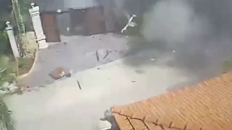 Momento exacto en el que Israel bombardea una zona residencial al sur del Líbano (VIDEO)