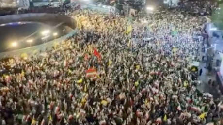Gran multitud se congrega en Teherán en apoyo a sus Fuerzas Armadas contra EE.UU. (VIDEO)