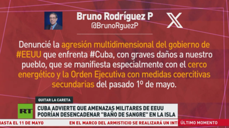 Cuba advierte que amenazas militares de EE.UU. podrían desencadenar "baño de sangre" en la isla