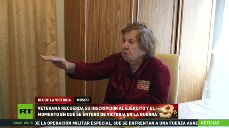 Veterana recuerda su incorporación al Ejército rojo y el momento en que se enteró de la victoria