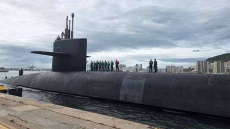 Submarino de EE.UU. aparece en un puerto del Mediterráneo en medio de las tensiones con Irán