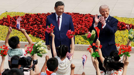 Las mejores FOTOS de la colorida bienvenida de China a Trump