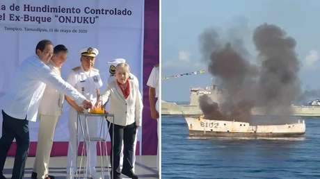 VIDEO: México envía un buque al fondo del mar con un sorprendente objetivo