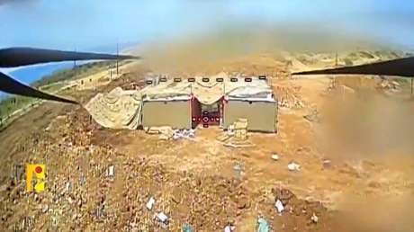 VIDEO: Dron de Hezbolá impacta directamente en un vehículo militar israelí