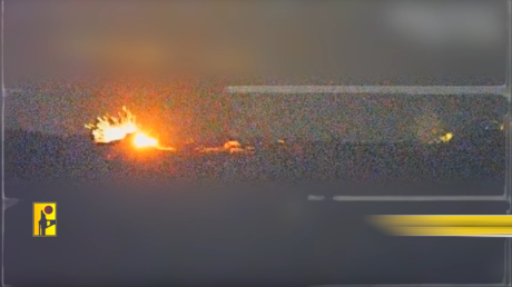 VIDEO: Fuerzas proiraníes calcinan un tanque israelí