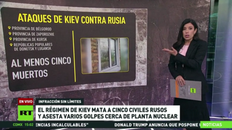 El régimen de Kiev mata a cinco civiles rusos y asesta varios golpes cerca de planta nuclear