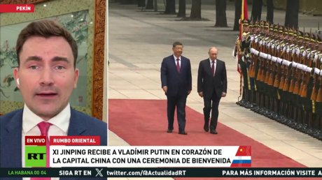 Xi Jinping recibe a Vladímir Putin en el corazón de Pekín con una ceremonia de bienvenida